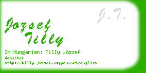 jozsef tilly business card