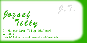 jozsef tilly business card